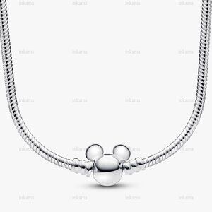 Pandora Disney Mickey Mouse Snake Chain Necklace
